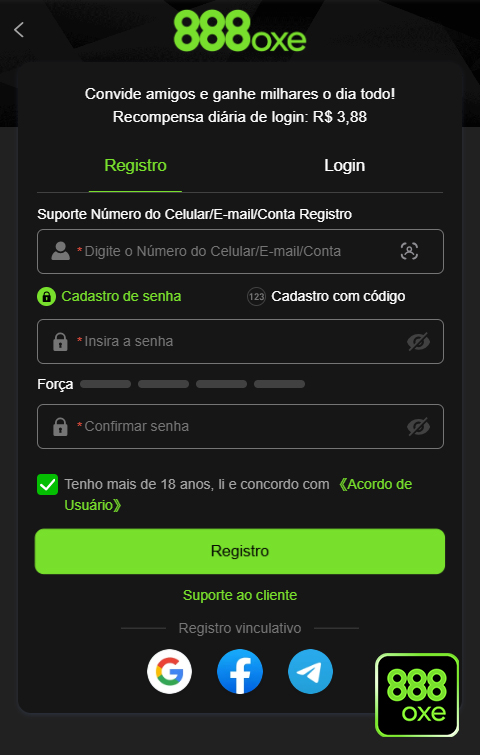 888oxe.com - fazer login em protegido login premium